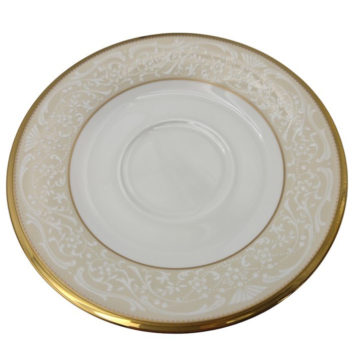 Noritake ノリタケ WHITE PALACE ホワイトパレス アメリカン カップ&ソーサー&スプーン 3点セット 4753N 中古 H4