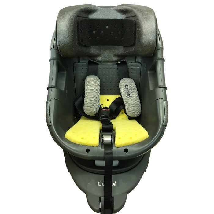 コンビ ホワイトレーベル THE S ISOFIX エッグショック チャイルドシート R129適合 360°回転 ウォッシャブル フルジェンテブラック ZC-690 中古 T1