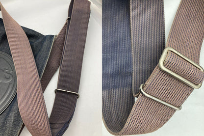 HUNTING WORLD ハンティングワールド デニム フラップ ショルダーバッグ 中古 D4