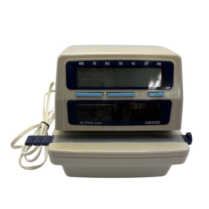 AMANO アマノ 電子タイムスタンプ NS-5000 家電 店舗 事務 オフィス 中古 W４