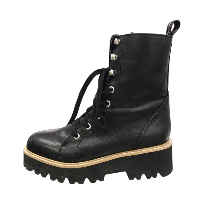 Mazell マゼル バンヤードストーム ブーツ レディース レースアップ 厚底 ミドル丈 サイドジップ ブラック 36 中古 T1