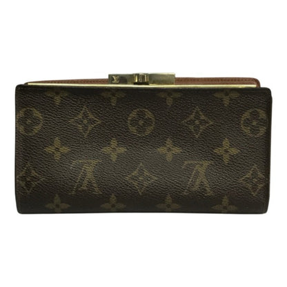LOUIS VUITTON ルイヴィトン モノグラム コンチネンタルクラッチ 長財布 ユニセックス 二つ折り 小銭入れあり がま口 USA製 ブラウン T61217 中古 T1