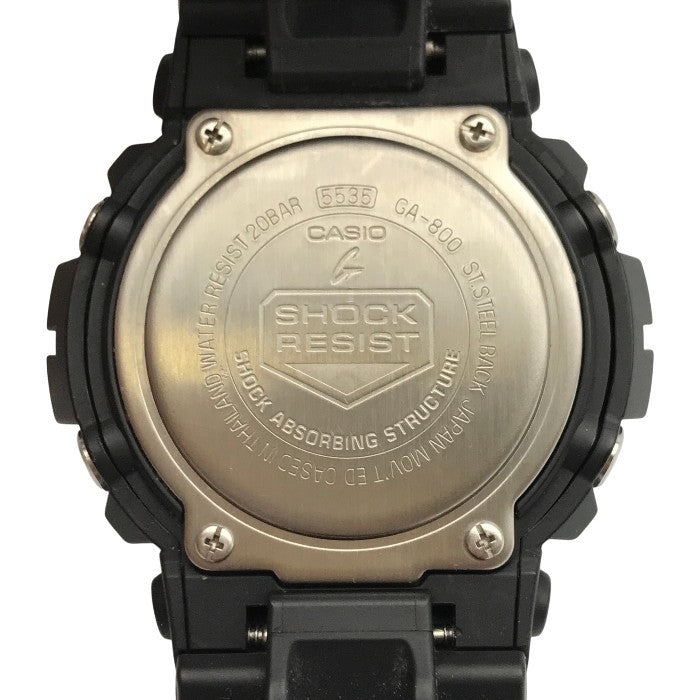 CASIO G-SHOCK 腕時計 メンズ アナログ/デジタル クォーツ 定番モデル シンプル ブラック GA-800-1AJF 中古 T1