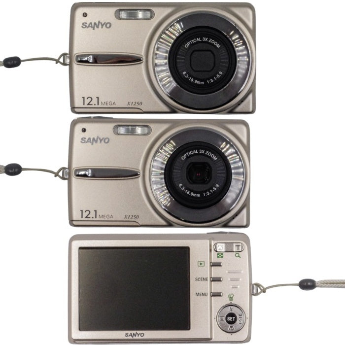 訳あり サンヨー デジタルカメラ シャンパンゴールド SANYO X1250 DSC-X1250-N 中古 a1