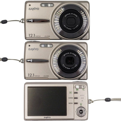 訳あり サンヨー デジタルカメラ シャンパンゴールド SANYO X1250 DSC-X1250-N 中古 a1
