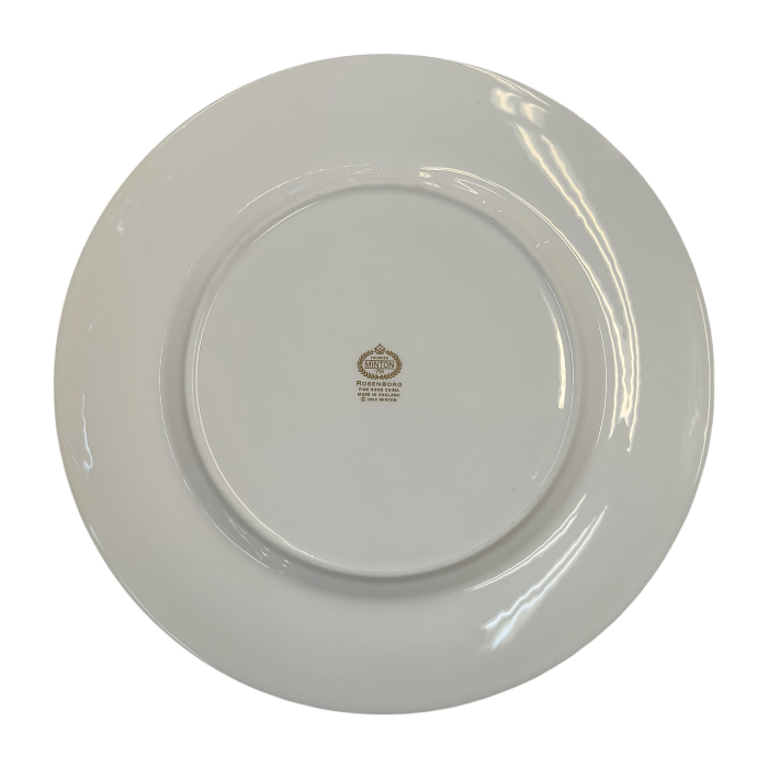 MINTON ミントン ROSENBORG ローゼンブルグ プレート 27cm 陶磁器 金彩 蝶々 ホワイト/ブラック ROSENB10P 中古 T1