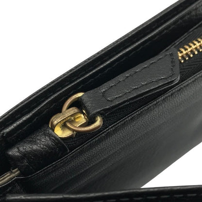 PORTER GIRL GEM ポーターガール 財布 レディース 2つ折り レザー ホック L字ファスナー ブラック 109-03820 中古 T1