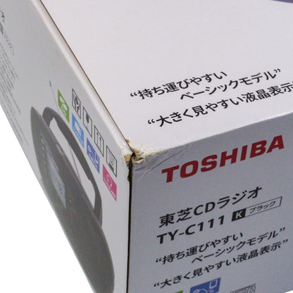 未使用品 TOSHIBA 東芝 CDラジオ TY-C111-K 中古 a1