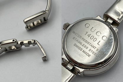 GUCCI グッチ バングルウォッチ 腕時計 クオーツ 1400L レディース 中古 D4