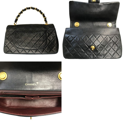CHANEL シャネル マトラッセ25 ハンドバッグ レディース チェーン ゴールド金具 ヴィンテージ 80年代 ブラック 中古 T1