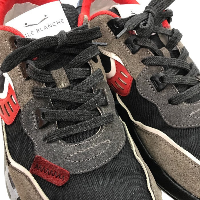 VOILE BLANCHE ボイルブランシェ スニーカー CLUB01 43 メンズ ローカット ロゴ スウェード 厚底 シューズ 中古 Y1