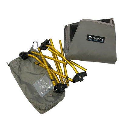 Helinox ヘリノックス グラウンドチェア ロータイプ 折りたたみ コンパクト 軽量 グレー 8022Y 中古 T1