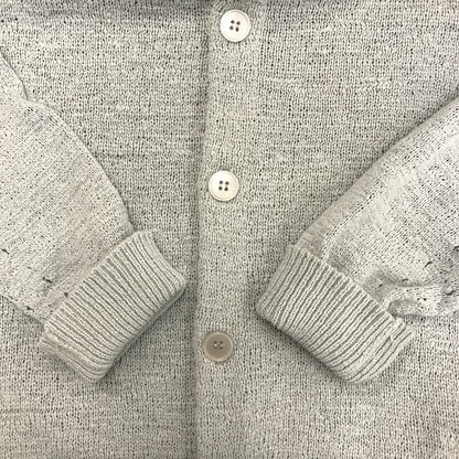 EMPORIO ARMAN エンポリオアルマーニ カーディガン ハイネック ボタン ライトグレー サイズ44 中古 N1