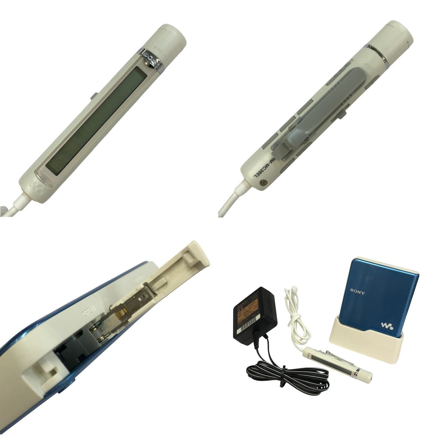 SONY MDウォークマン ブルー WALDMAN MDLP プレーヤー 再生専用機 MZ-E630 中古 T1