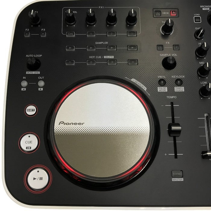 Pioneer DJコントローラー ホワイト/ブラック LED エフェクト ホームDJ ミックス DDJ-ERGO-V 中古 T1