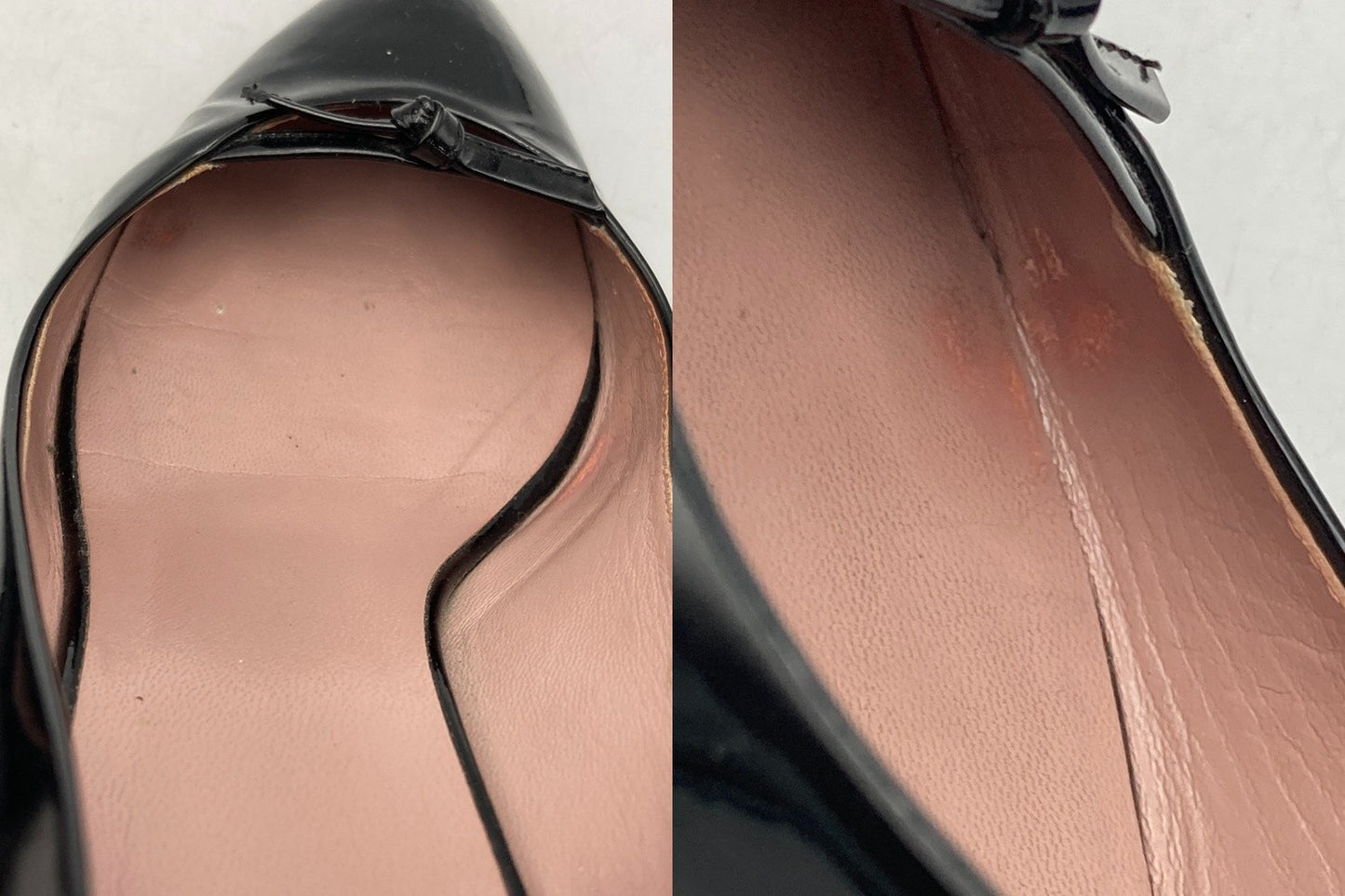 GUCCI グッチ パテントレザー ポインテッドトゥ パンプス 323516 ブラック サイズ35 1/2 レディース 中古 D4