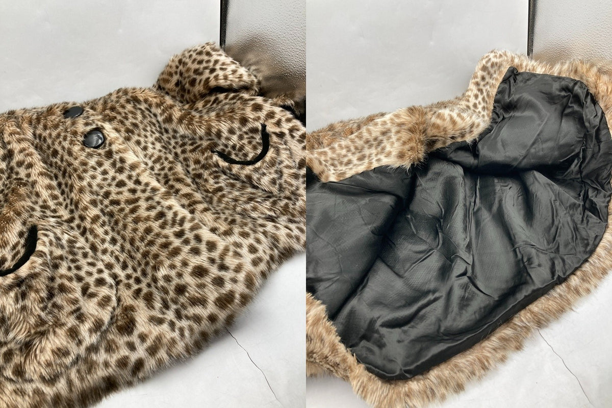 agnès b. アニエスベー レオパード柄 エコファー ジャケット レディース 中古 D4