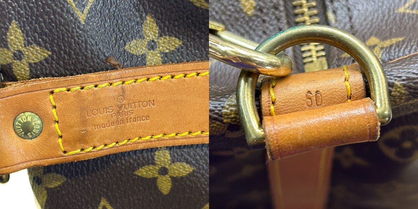 LOUIS VUITTON ルイヴィトン モノグラム キーポル バンドリエール 60 ボストンバッグ M41412 ショルダー ハンドバッグ 大きい 旅行 ブランド 鞄 中古 W４