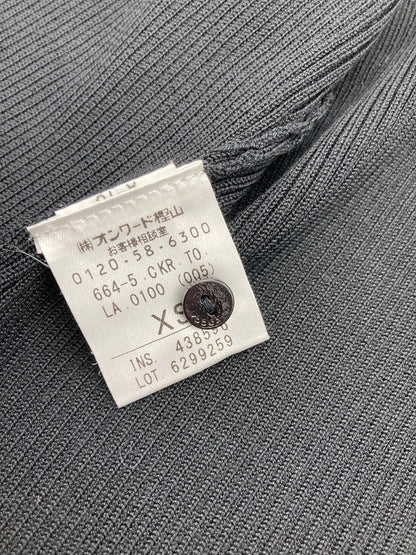 TOCCA トッカ シルク100％ カーディガン 袖リボン ブラック サイズXS 中古 D4