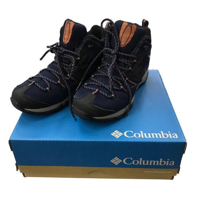 Columbia コロンビア セイバー3ミッド オムニテック メンズ レディース オールシーズン  トレッキングシューズ ネイビー 25cm ym5259-464 中古 M1