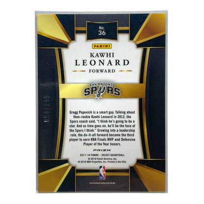 PANINI NBAカード SELECT PRIZM KAWHI LEONARD SPURS 094/199 #36 中古 IT2