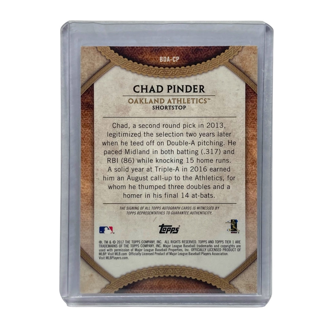 TOPPS MLBカード TIER ONE CHAD PINDER ATHLETICS 102/300 #BOA-CP 中古 IT2