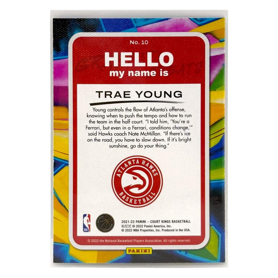 PANINI NBAカード COURT KINGS TRAE YOUNG ATLANTA HAWKS #10 中古 IT1