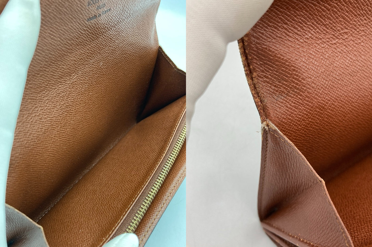 LOUIS VUITTON ルイヴィトン モノグラム ポシェットポルトモネクレディ 長財布 M61725 中古 D4