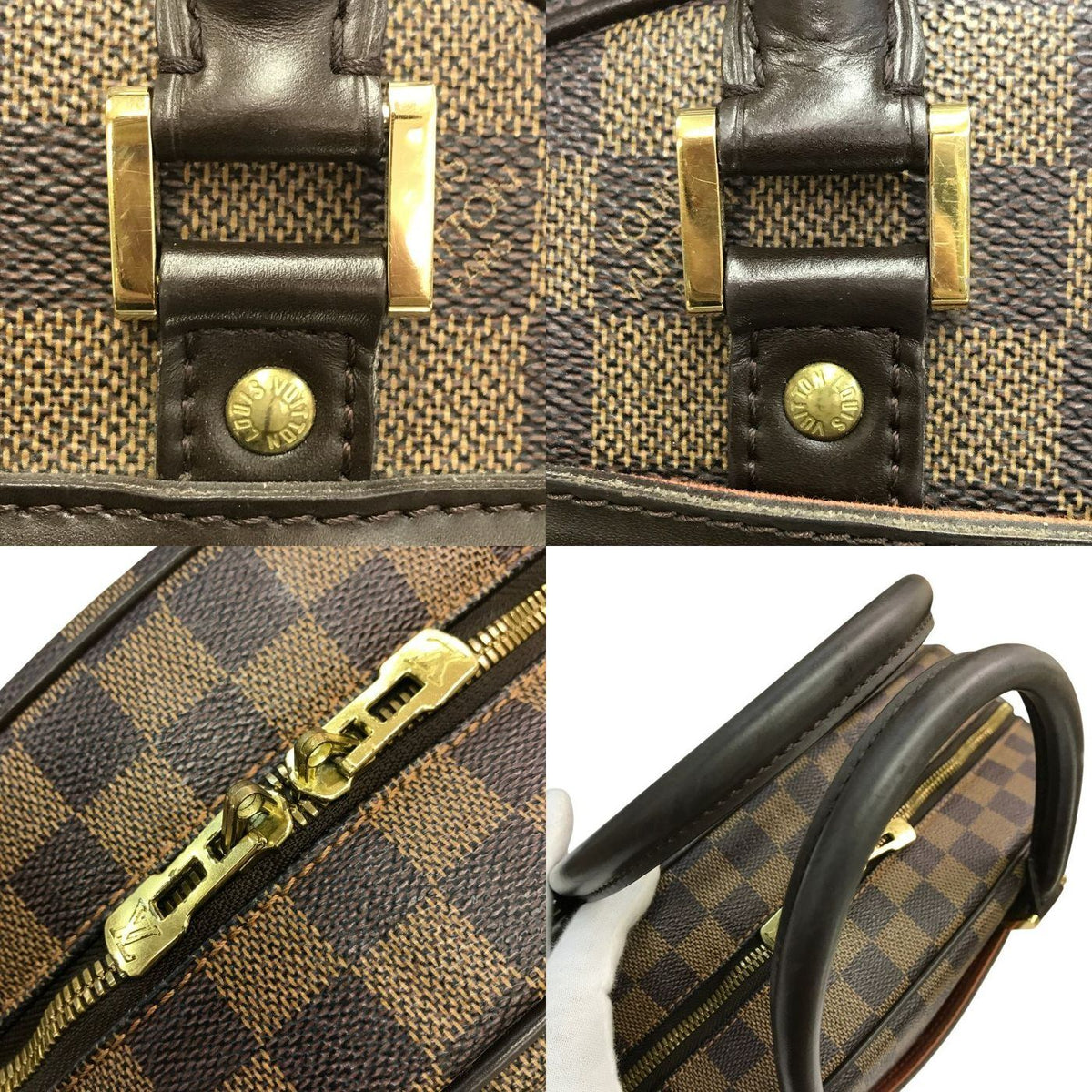 LOUIS VUITTON ルイヴィトン ダミエ エベヌ ノリータ ボストンバッグ ユニセックス ハンドバッグ 通勤 小旅行 ブラウン N41455 中古 T1