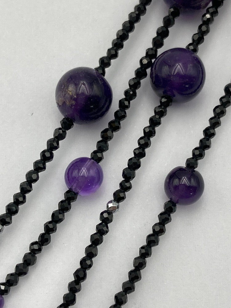 天然石 2連 ネックレス 中古 D4