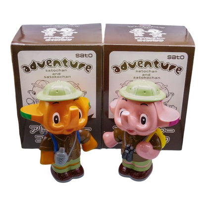 株式会社ニットー サトちゃん サトコちゃん アドベンチャーコインバンク 2種セット 佐藤製薬 中古 a1