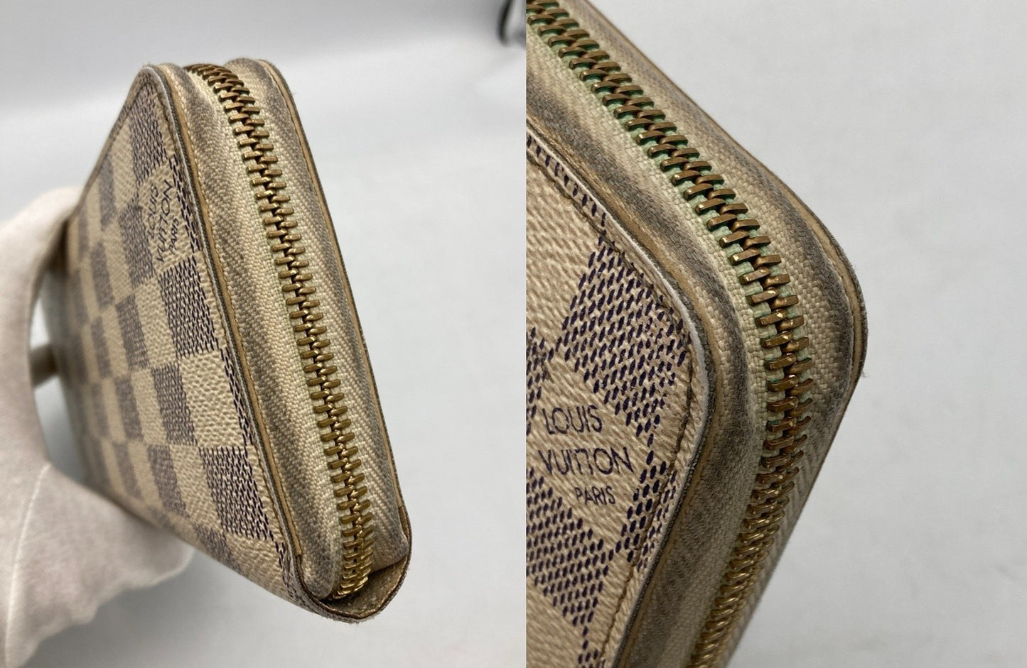 LOUIS VUITTON ルイヴィトン ジッピーウォレット ダミエアズール N41660 中古 D4