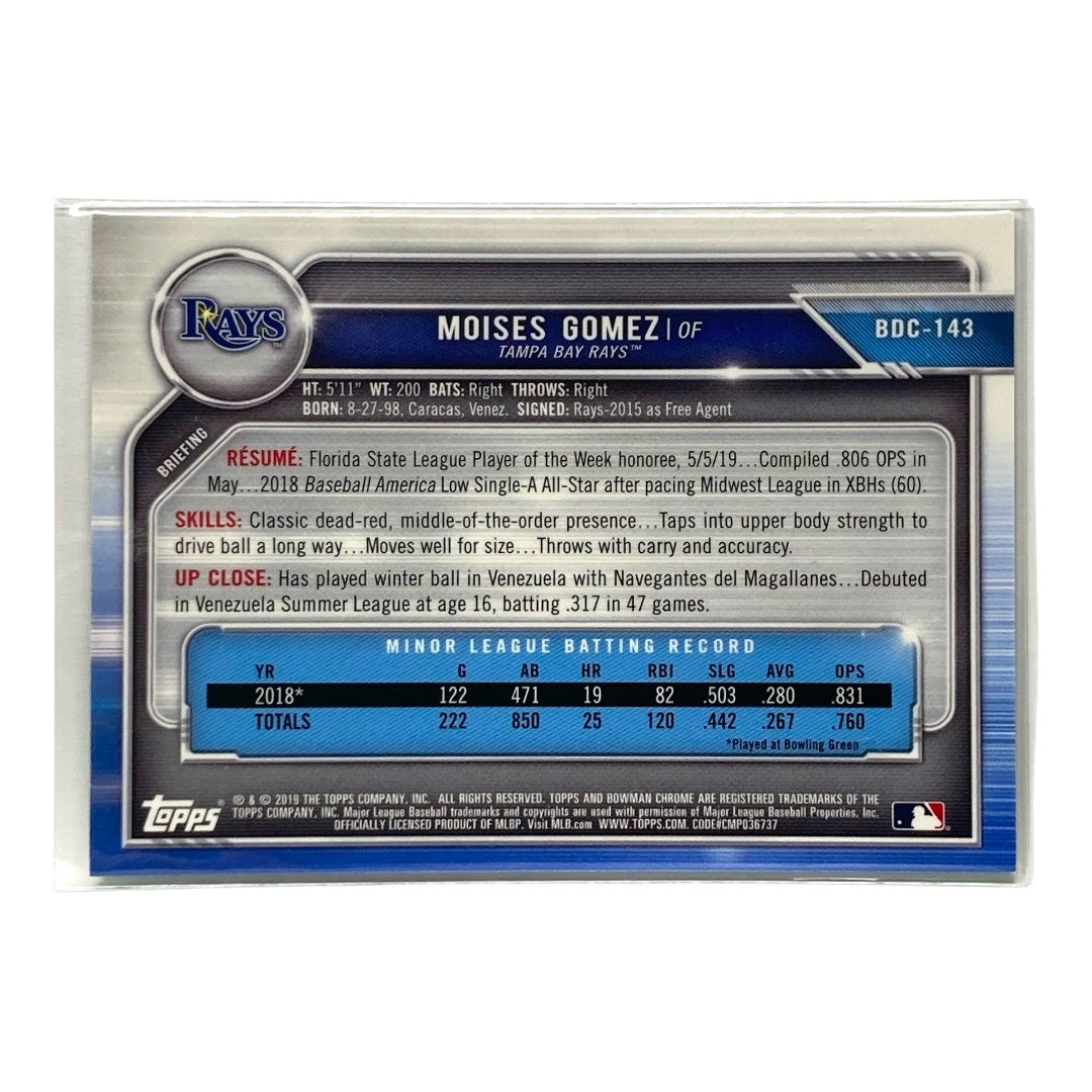 TOPPS MLBカード BOWMAN CHROME MOISES GOMEZ RAYS 57/99 #BDC-143 中古 IT2