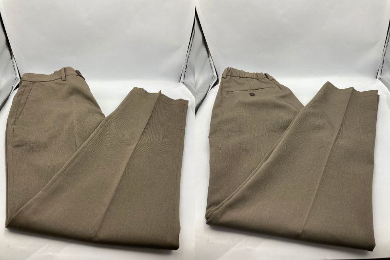 URBAN RESEARCH DOORS 『イージーケア/ウォッシャブル』LIFE STYLE TAILOR カルゼコンフォータブルパンツ サイズXL モカ 中古 D4