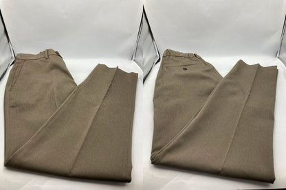 URBAN RESEARCH DOORS 『イージーケア/ウォッシャブル』LIFE STYLE TAILOR カルゼコンフォータブルパンツ サイズXL モカ 中古 D4