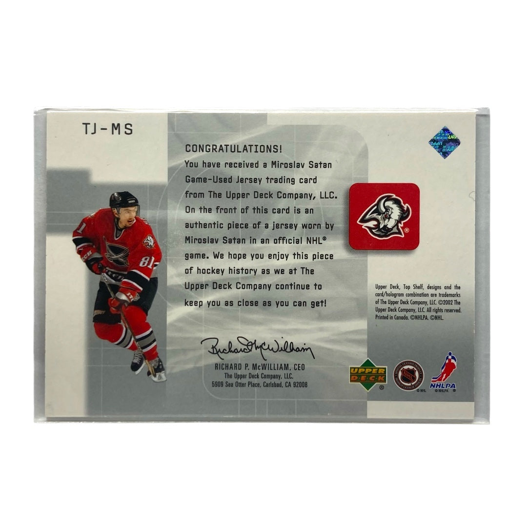 UPPER DECK NHLカード TOP SHELF MIROSLAV SATAN SABRES #TJ-MS 中古 IT2
