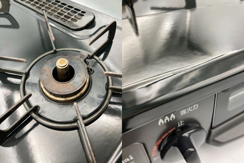 Rinnai リンナイ 都市ガス 水なし片面焼きグリル 2口 ガスコンロ RT34NJH 2022年製 中古 D4