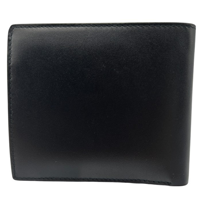 dunhill ダンヒル 財布 メンズ 2つ折り レザー ブラック 本革 ブランド ミニ コンパクト 小銭入れ カード入れ 中古 W４