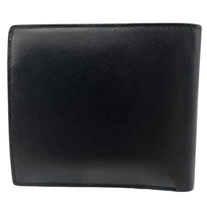 dunhill ダンヒル 財布 メンズ 2つ折り レザー ブラック 本革 ブランド ミニ コンパクト 小銭入れ カード入れ 中古 W４