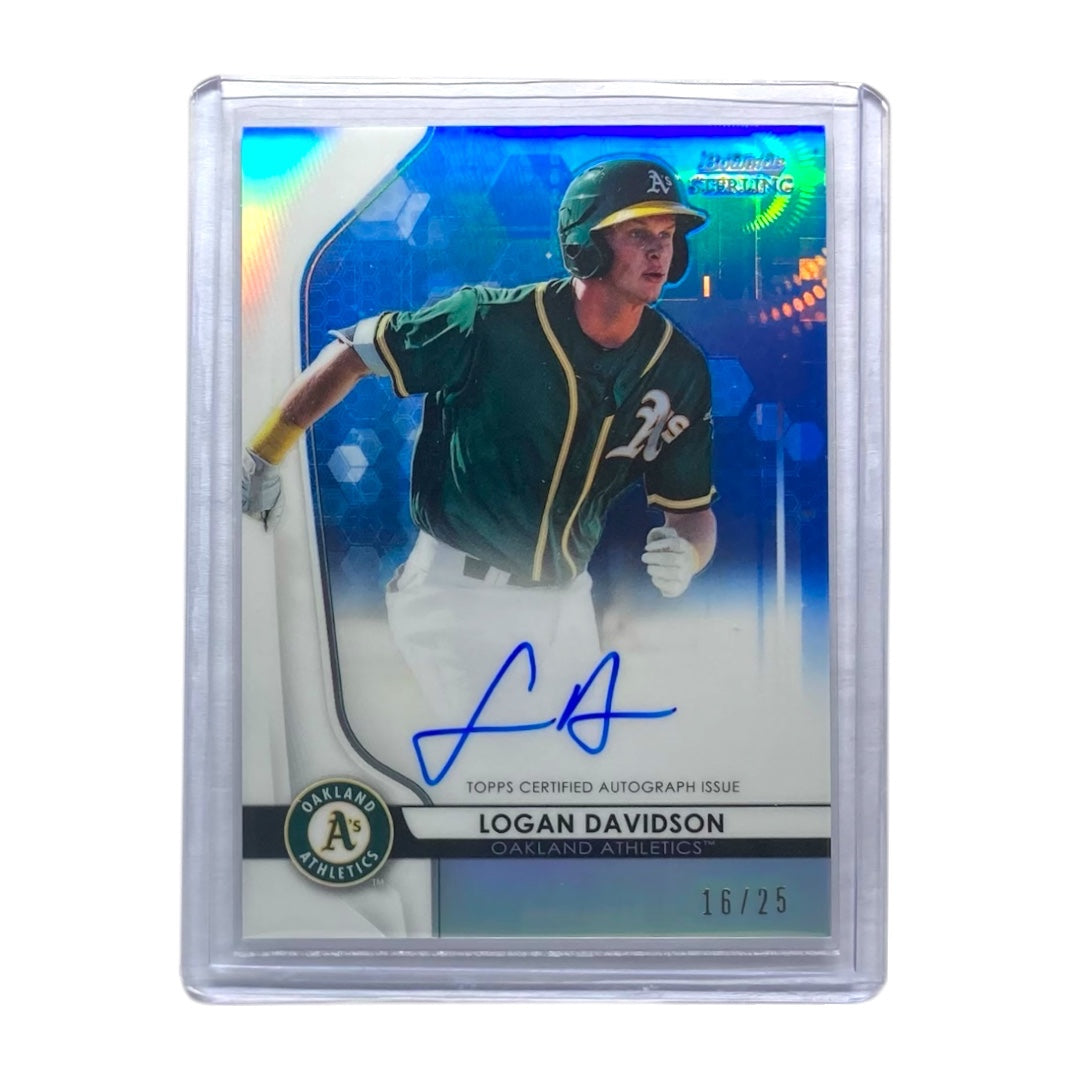 TOPPS MLBカード BOWMAN STERLING LOGAN DAVIDSON OAKLAND ATHLETICS /25 #BSPA-LD 中古 IT2