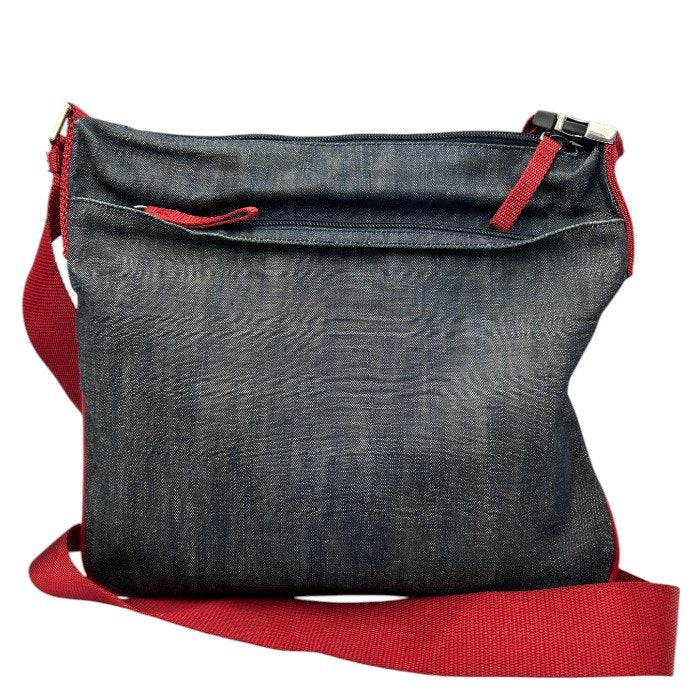 PRADA SPORT プラダ スポーツ ショルダー バッグ 4VA433 鞄 ブランド レディース デニム レッド サコッシュ 中古 W４