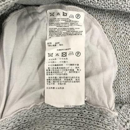 EMPORIO ARMAN エンポリオアルマーニ カーディガン ハイネック ボタン ライトグレー サイズ44 中古 N1