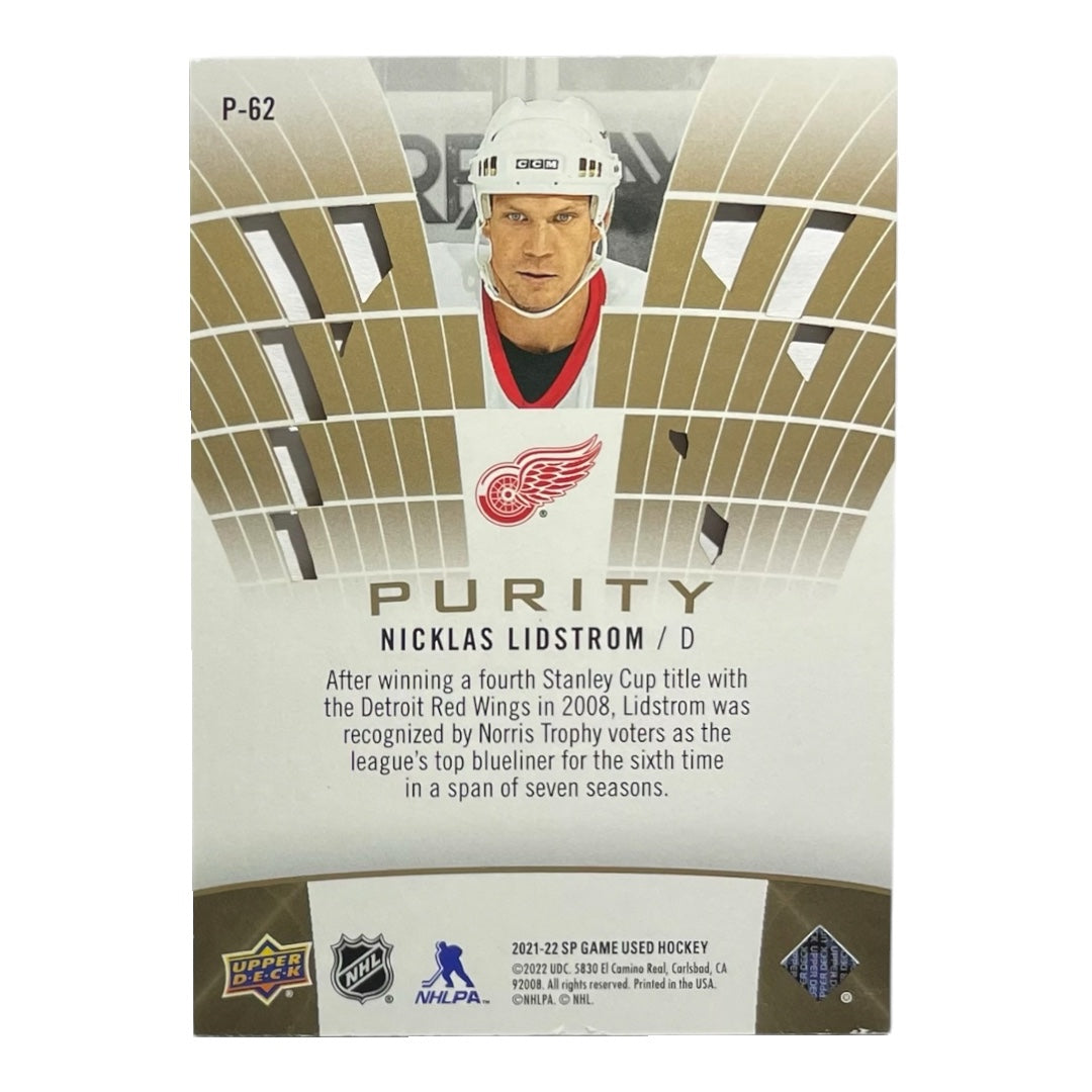 UPPER DECK NHLカード SP GAME USED NICKLAS LIDSTROM RED WINGS /150 #P-62 中古 IT2