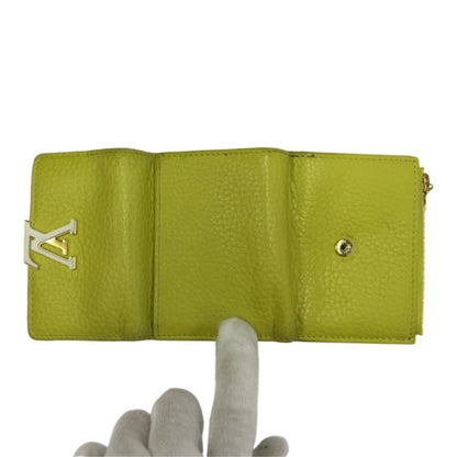 LOUIS VUITTON ルイヴィトン ポルトフォイユ カプシーヌ 財布 レディース トリヨンレザー 3つ折り コンパクト セドラ M81230 中古 T1