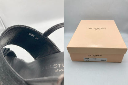 JILL STUART shoe ジルスチュアート リボンモチーフ プラットフォームジュートサンダル 24.0cm 中古 D4