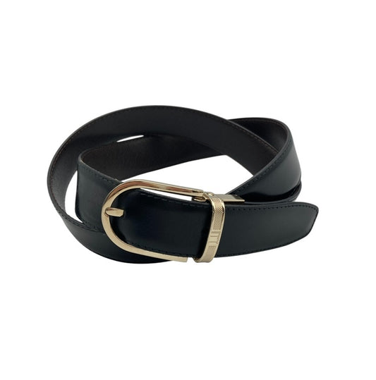 dunhill ダンヒル 回転バックル レザーベルト リバーシブル 中古 D4