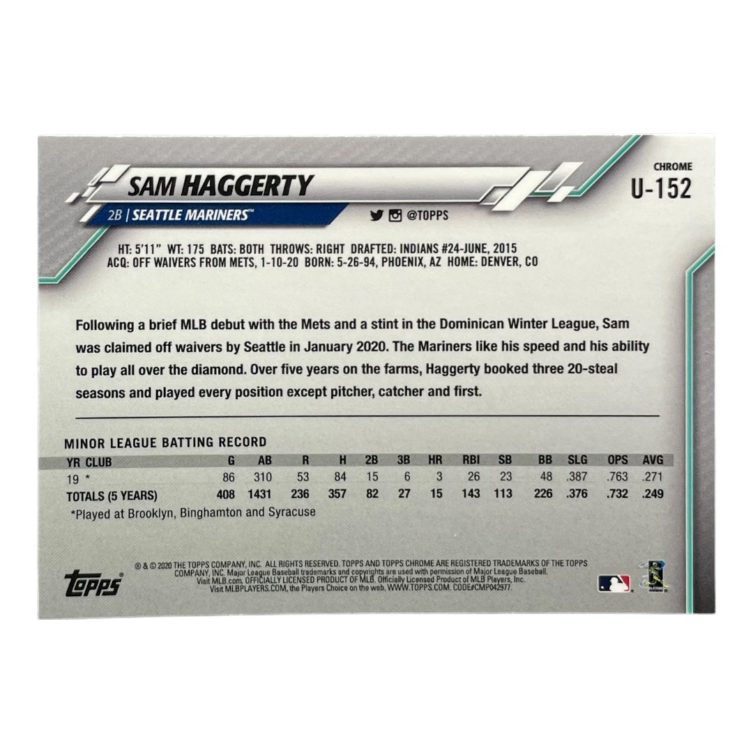 TOPPS MLBカード CHROME SAM HAGGERTY SEATTLE MARINERS #U-152 中古 IT2