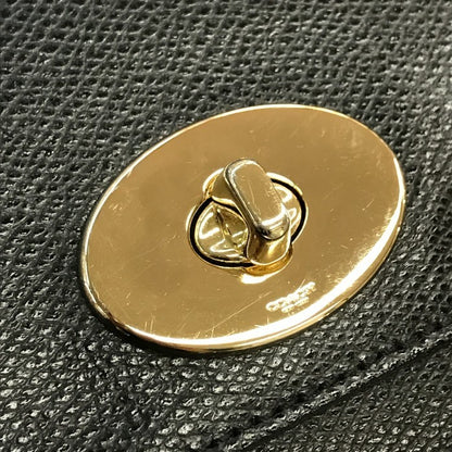 COACH コーチ ハンドバッグ レディース レザー チェーン ショルダーバッグ ゴールド金具 ブラック F34602 中古 T1