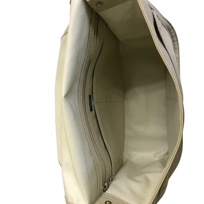 PORTER GIRL ポーター ガール NAKED ネイキッド ショルダーバッグ M ベージュ 鞄 キャンバス レディース 中古 WK1