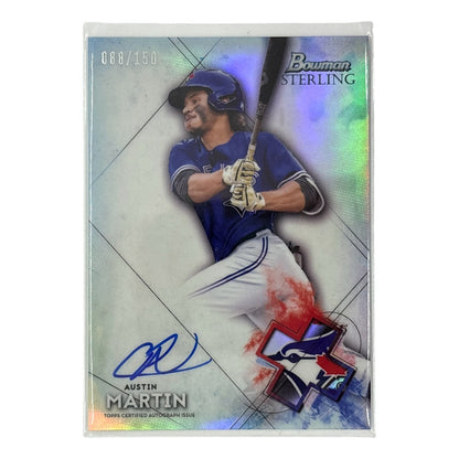 TOPPS MLBカード BOWMAN STERLING AUSTIN MARTIN TORONTO BLUE JAYS 088/150 #BSPA-AM 中古 IT1